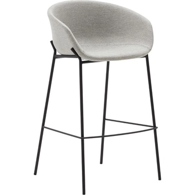 Kave Home Yvette 74 cm světle šedá látková