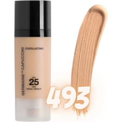 Germaine de Capuccini Everlasting Make-Up SPF25 dlouhotrvající make-up pro normální a smíšenou pleť 493 Linen 30 ml