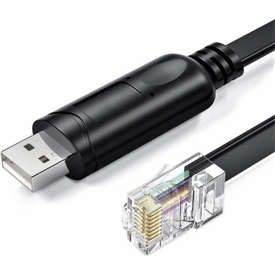 W-Star Redukce USB/RJ45, 1,5m, console cable RS232, CCRJ45RS232 – Zboží Živě