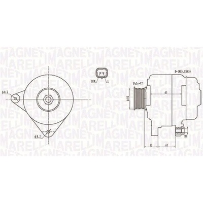 Alternátor MAGNETI MARELLI 063731959010