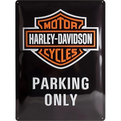 Plechová cedule Harley - Davidson PARKING ONLY