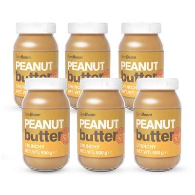 GymBeam Фъстъчено масло 6 x 900 g хрупкав