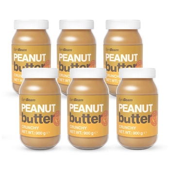 GymBeam Фъстъчено масло 6 x 900 g хрупкав