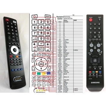 GENERAL SAMSUNG AA59-00379A - съвместимо дистанционно управление на марката General (AA59-00379A)
