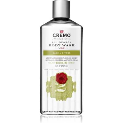 Cremo Sage and Citrus Body Wash почистващ душ гел за мъже 475ml