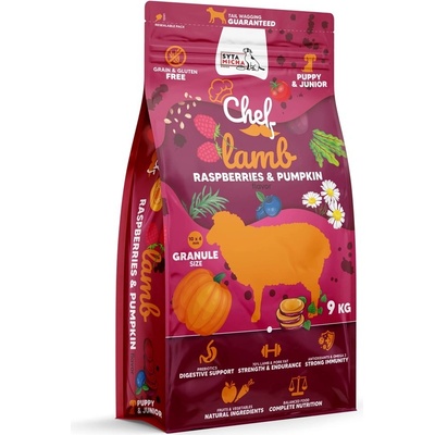 Syta Micha Chef Puppy Lamb raspberries and pumpkin 9 kg