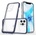 HQWear Прозрачен кейс 3в1 за iPhone 12 Pro с гел рамка, син (9145576242407)