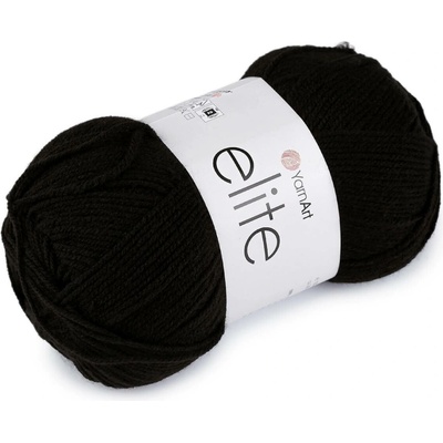 Pletací příze Elite 100 g Varianta: 11 (30) černá, Balení: 1 ks 61629/160037/286334
