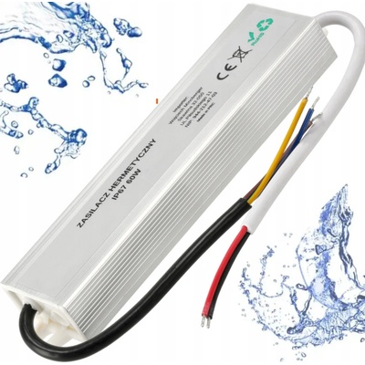 BERGE LED hermetický zdroj - 12V - 60W - 5A - IP67 PS-WP-12V-60W