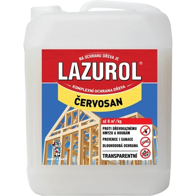 Lazurol červosan na hubení červotočů, 5 l – Hledejceny.cz