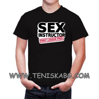 Image 1 of Fruit of the Loom Забавна тениска - SEX Instructor