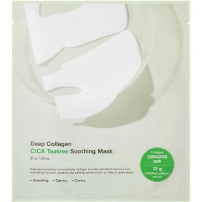 Sungboon Editor Deep Collagen Cica Teatree Soothing Mask - Успокояваща маска с колаген, цинкова и чаено дърво 1бр/37г