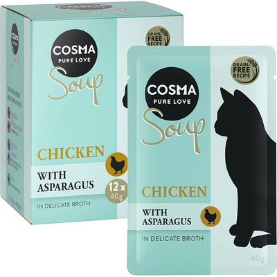Cosma Soup Kuřecí prsa s chřestem 12 x 40 g