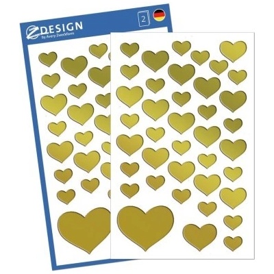 Z DESIGN Zlatá srdíčka 53282