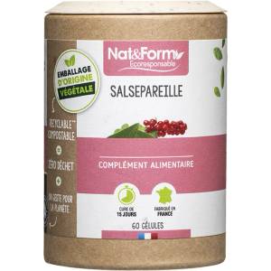 Nat&Form Псориазис и екземи - Сарсапарила 230 mg, 60 капсули (025362 (SALS_60E))