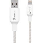 Tactical iPhone 14 Plus / 14 Pro Max / 14 Pro TACTICAL STITCH THREAD кабел за данни USB - Lightning, 30 см, БЯЛ 57983126574 (57983126574)