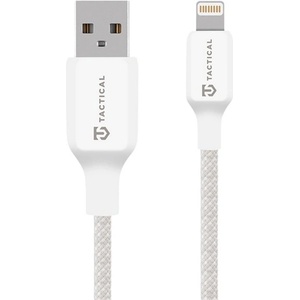Tactical iPhone 14 Plus / 14 Pro Max / 14 Pro TACTICAL STITCH THREAD кабел за данни USB - Lightning, 30 см, БЯЛ 57983126574 (57983126574)