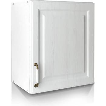 Matis Кухненски шкаф горен с една врата за аспиратор rustic va50 бял