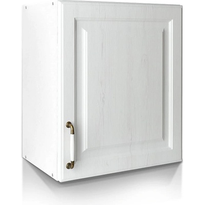 Matis Кухненски шкаф горен с една врата за аспиратор rustic va50 бял