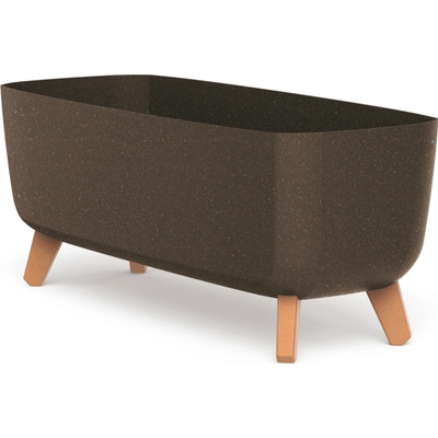 Prosperplast Květináč s nožičkami Gracia Case Eco Wood 58 cm hnědý