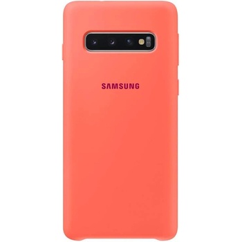 Samsung Silicone Cover Case EF-PG973TH - оригинален силиконов кейс за Samsung Galaxy S10 (розов)
