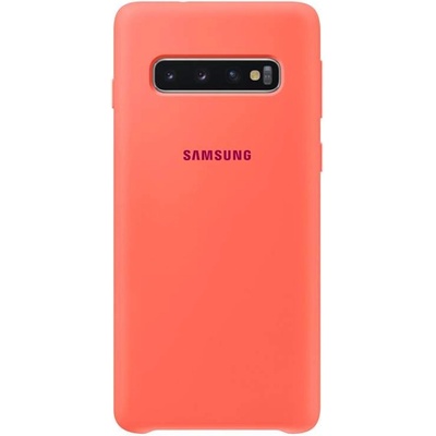 Samsung Silicone Cover Case EF-PG973TH - оригинален силиконов кейс за Samsung Galaxy S10 (розов)