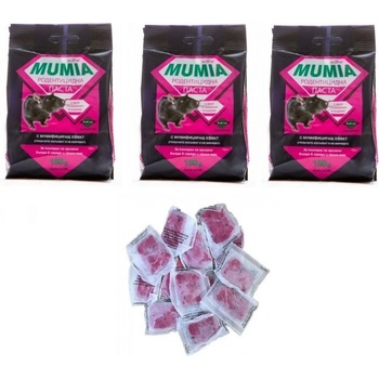 Англия Комплект - 3 бр. - Отрова за мишки и плъхове Мумия, гризачите умират и изсъхват без да миришат 3х150 гр. - 3х15 бр. в опаковка (801010-3-901)