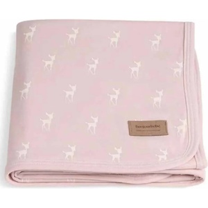 Bonjourbebe Бебешко одеяло Bonjourbebe - 65 x 80 cm, Deer Pink (06RN36037) - ozone