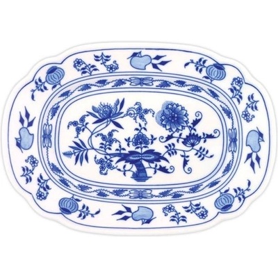 Český porcelán Dubí Cibulák mísa plochá hranatá 10375 24 cm