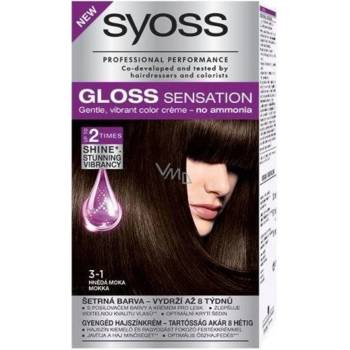 Syoss Gloss Sensation Šetrná farba na vlasy bez amoniaku 3-1 hnedámokka