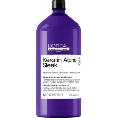 Loreal Professionnel Keratin Alpha Sleek vyhlazující šampon na vlasy 1500 ml