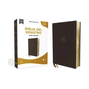 Reina-Valera 1960 Biblia del Ministro, Leathersoft, Letra Gigante, Negra (2024)