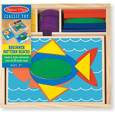 Melissa & Doug vkladací kocky na dosku