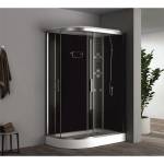 Inter Ceramic Хидромасажна душ кабина ICSH 876 NEW ДЯСНА, 120x80x215см, 4мм (876R NEW)