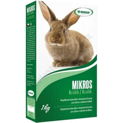 Mikrop Mikros Králík krmivo s vitamíny a minerály 1 kg – Zboží Mobilmania