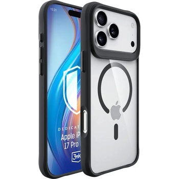 3mk Protection 3mk Satin Armor MagCase за iPhone 17 Pro Max - прозрачно черен (5903108665193)
