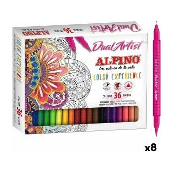 ALPINO Комплект Химикали с Филц Alpino Dual Artist Многоцветен (8 броя)