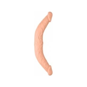 RealRock by Shots You2Toys Double Dong 36 cm Flexible Intimate System, Skin Tone