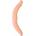 RealRock by Shots You2Toys Double Dong 36 cm Flexible Intimate System, Skin Tone