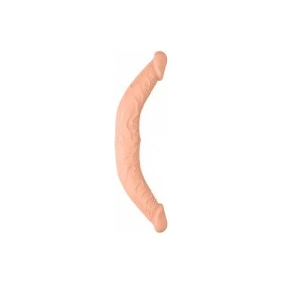 RealRock by Shots You2Toys Double Dong 36 cm Flexible Intimate System, Skin Tone