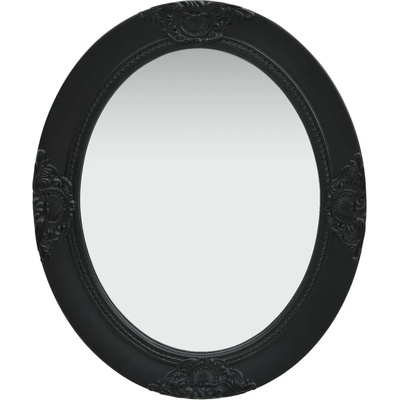 vidaXL Стенно огледало, бароков стил, 50x60 см, черно (320351)