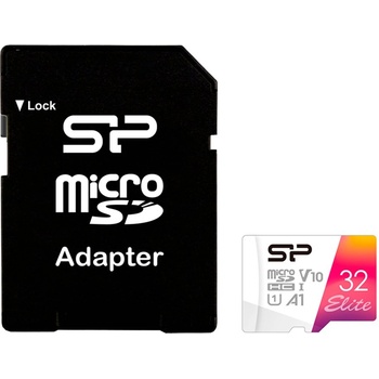 Silicon Power microSDHC Elite 32GB C10/UHS-I/ V10-A1 SP032GBSTHBV1V20SP