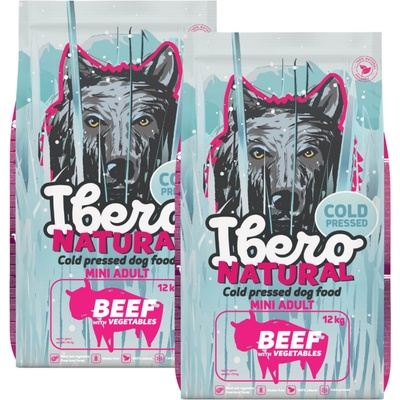 Ibero Cold Press Dog Mini Adult Beef 2 x 12 kg