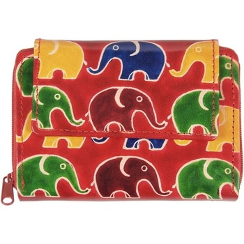 Easy Dámská kožená peněženka Sloni červená