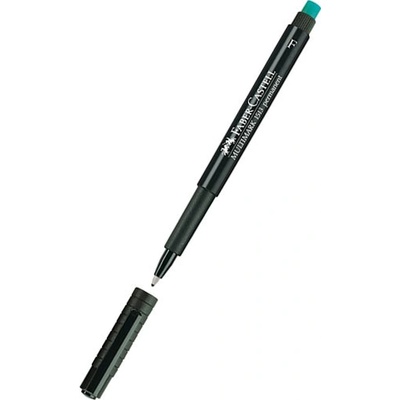 Перманентен тънкописец Faber-Castell OHP F Черен (1602006-08-1005210220)