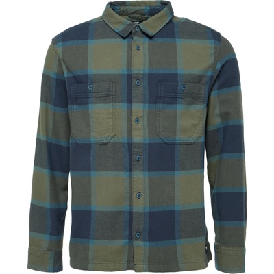 Vans pánská flanelová košile Larkspur modrá, khaki – Zboží Dáma