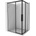 Mexen Rox Душ кабина Duo плъзгаща се 85 x 80 см, черна рамка, черна - 8C2D-085-080-70-70 (8C2D-085-080-70-70)