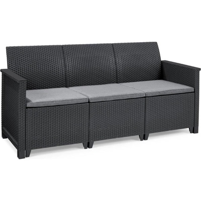 Keter Elodie třísedadlová pohovka grafitová , 255771 – Zbozi.Blesk.cz