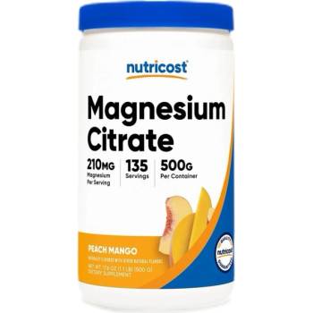 Nutricost Magnesium Citrate 210 mg | Flavored Powder [500 грама] Манго и Праскова