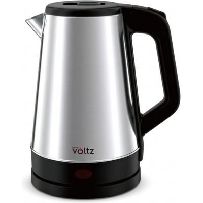 Voltz Електрическа кана Oliver Voltz OV51230AB, 1500W, 1.8 л, 360° основа, Корпус от неръждаема стомана, Инокс/черен